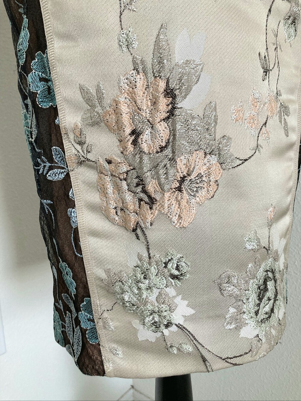 Anthropologie Beguile by Byron Lars Pieced Brocade Sheath Dress 2 Lace Floral - Picture 7 of 17